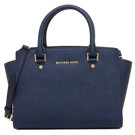 michael kors selma blue medium|selma saffiano leather medium satchel.